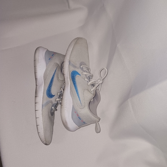 Nike Flex Experience RN 10 Pure Platinum/ lmperial Blue (C19960 010) Men's 8.5 - Picture 5 of 7